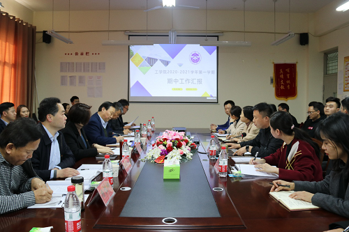 常务副校长刘珊珊一行深入工学院开展期中工作检查